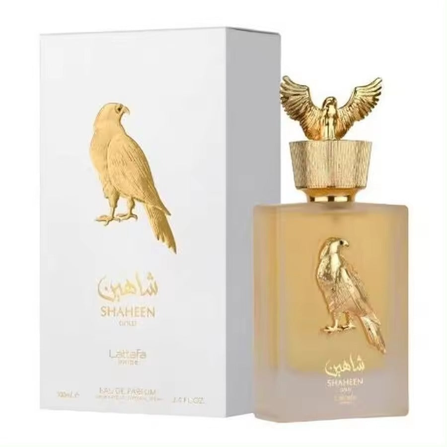 Shaheen Gold de Lattafa: Perfume Unisex Frutal y Oriental