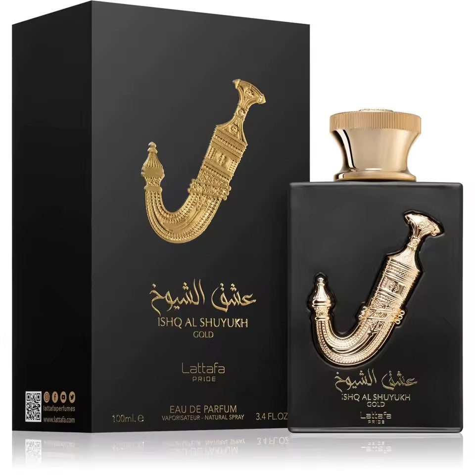 Ishq Al Shuyukh Gold 100ml Eau De Parfum - Perfume Masculino Exclusivo de Lattafa